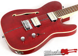 Michael Kelly MK58 Red Flame Thinline Tele Prototype Electric Guitar