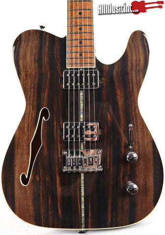 Michael Kelly MK58 Striped Ebony Thinline Tele Prototype Electric Guitar
