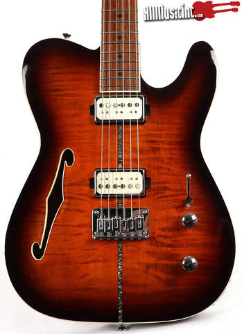 Michael Kelly MK58 Tiger Eye Thinline Tele Prototype Electric Guitar