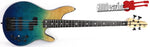 Michael Kelly Pinnacle Blue Fade Prototype Electric Bass Guitar