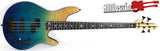 Michael Kelly Pinnacle Blue Fade Prototype Electric Bass Guitar