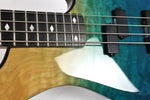 Michael Kelly Pinnacle Blue Fade Prototype Electric Bass Guitar Preowned