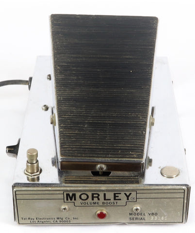 volume boost pedal 1965 Morley Tel-Ray VBO Volume Boost Electric Guitar Effect Pedal Preowned