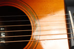 Morris MD507 Solid Top Mahogany Cherry Sunburst Acoustic Guitar