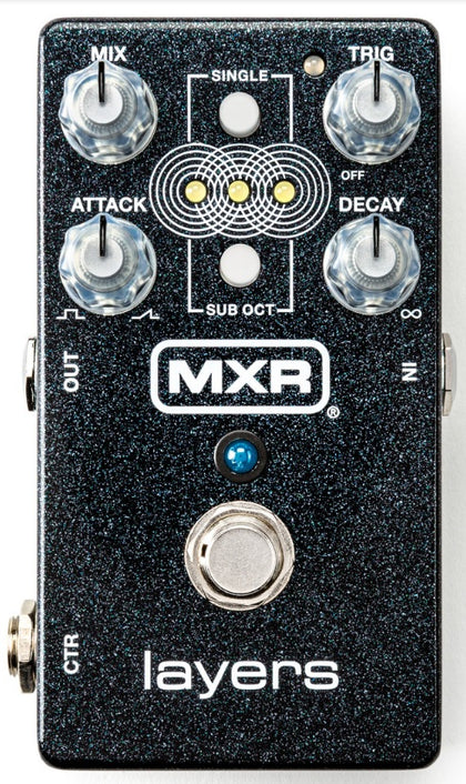 MXR M307 Layers Trigger Sustain Octave Electric Guitar Effects Pedal