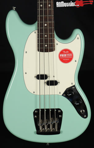 Squier Classic Vibe 60s Mustang Surf Green Electric Bass Guitar