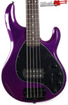 EBMM Sterling Stingray Ray 35 5-String Sparkle Purple Electric Bass Guitar