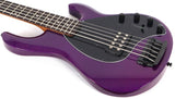 EBMM Sterling Stingray Ray 35 5-String Sparkle Purple Electric Bass Guitar
