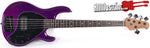 EBMM Sterling Stingray Ray 35 5-String Sparkle Purple Electric Bass Guitar