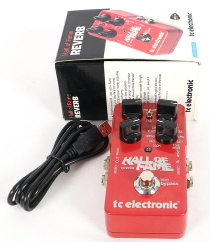 TC Electronic Hall of Fame Reverb TonePrint Electric Guitar Effect Pedal