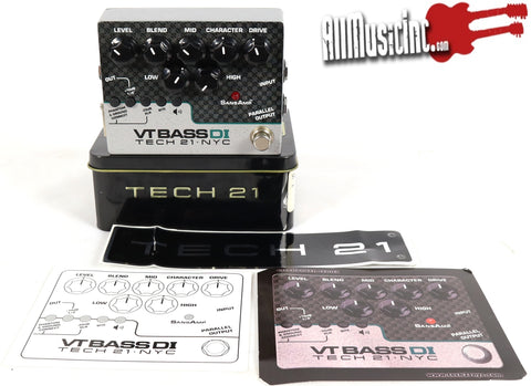 Tech 21 SansAmp VT Bass DI Bass Guitar Effect Pedal
