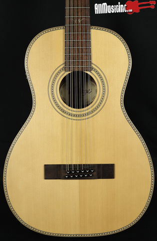 Vintage VE-880PB Paul Brett Natural 12-String Acoustic Electric Guitar