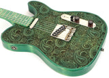 Walla Walla In The Green Maverick Pro Paisley Tele Electric Guitar