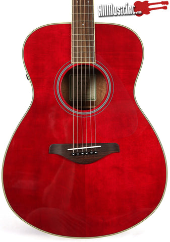Yamaha FS-TA Ruby Red Transacoustic Acoustic Electric Guitar