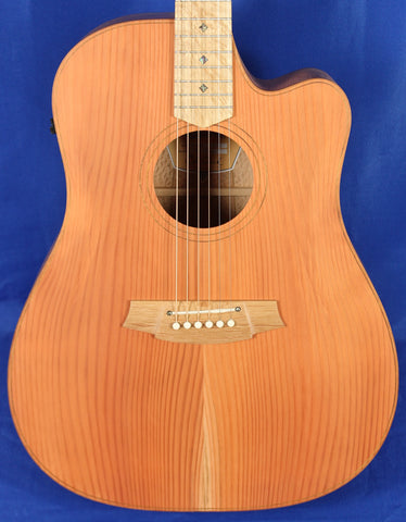 Cole Clark FL2EC-RDSO Redwood & Silky Oak Solid Wood Acoustic Electric Guitar