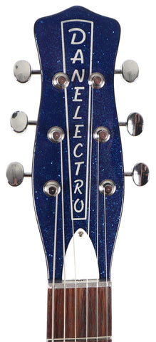 Danelectro 59M Mod NOS+ Blue Metalflake Electric Guitar