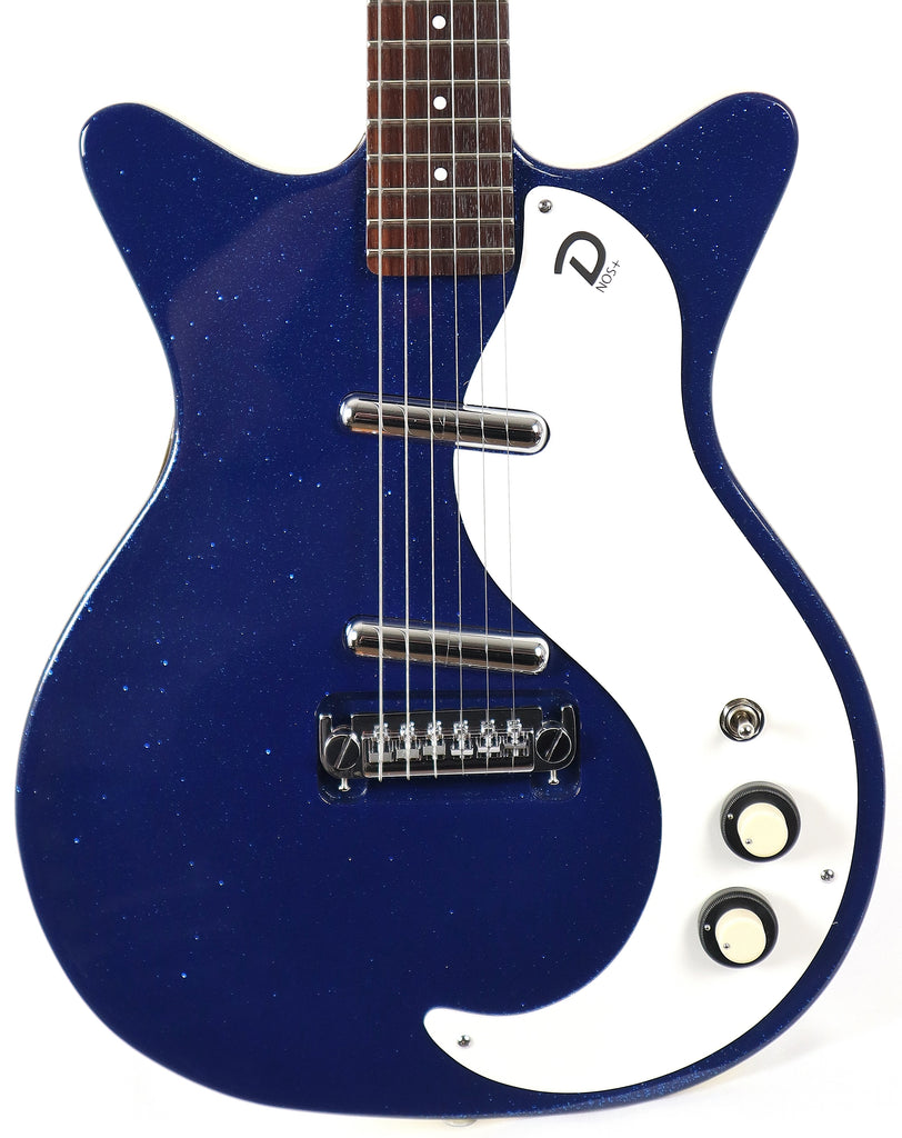 Danelectro 59M Mod NOS+ Blue Metalflake Electric Guitar – All Danelectro 59M Mod NOS+ Blue Metalflake Electric Guitar – All