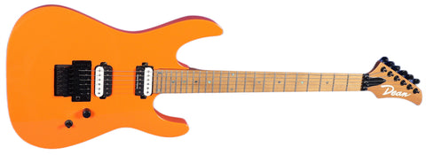 Dean Modern MD24 Roasted Maple Vintage Orange Floyd Rose Guitar