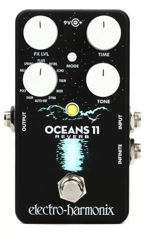 Electro-Harmonix EHX USA Oceans 11 Reverb Electric Guitar Effect Effects Pedal