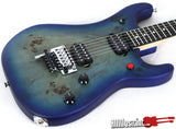 EVH 5150 Deluxe Poplar Burl Aqua Burst Floyd Rose Electric Guitar