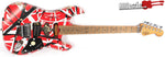 EVH Frankenstein Frankie Striped R/B/W Relic Electric Guitar Floyd