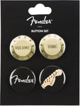 Fender 4 Pack Collectible Button Set