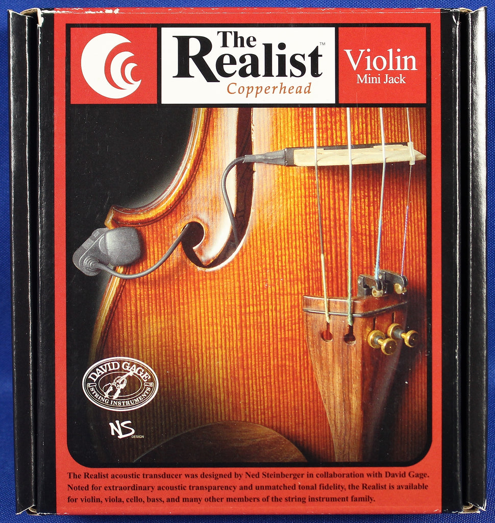 Badekar erosion Profit David Gage Steinberger The Realist Copperhead Violin Transducer Pickup –  All Music Inc.