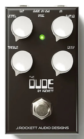 J. Rockett Audio Designs The Dude V2 Overdrive Black Electric Guitar Effect Pedal