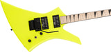 Jackson KEXM X Series Kelly Neon Yellow Electric Guitar Floyd Rose
