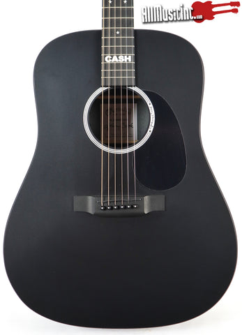 Martin DX Johnny Cash Satin Black Acoustic Electric Guitar