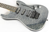 Michael Kelly 1964 SuperStrat Trans Black Electric Guitar MK64SHBPRF