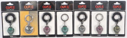 Ogre Guitar Pick Holder Key Ring Necklace Demon Metal Design