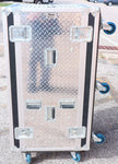 Olympic Custom Diamond Plate 25U Professional Rolling Rack Case