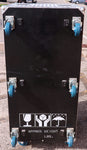 Olympic Custom Diamond Plate 25U Professional Rolling Rack Case