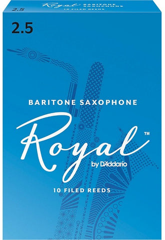 Royal Baritone Sax Reeds 2.5 Box of 10