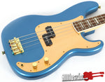 Squier 40th Anniversary Gold Edition Lake Placid Blue Precision Electric Bass Guitar