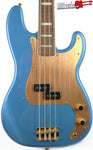 Squier 40th Anniversary Gold Edition Lake Placid Blue Precision Electric Bass Guitar