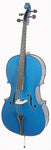 Stentor Harlequin 1490CBU-U 1/2 Size Blue Cello String Instrument