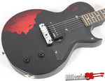 Vintage Icon V120-MRBK Distressed Black Over Cherry LP Electric Guitar Wilkinson