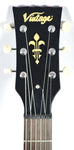 Vintage Icon V120-MRBK Distressed Black Over Cherry LP Electric Guitar Wilkinson