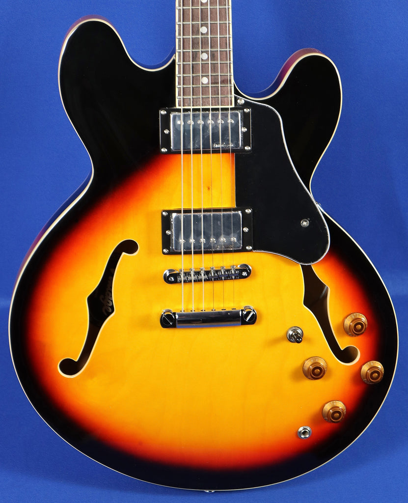 Fretking Vintage VSA500 Sunburst Semi Hollow Electric Guitar Wilkinson All Music Inc
