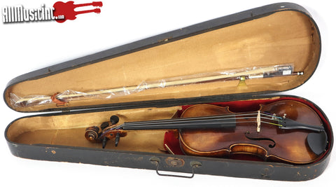 Vintage Von Friedrich August Glass Stradivarius 1737 4/4 German Violin