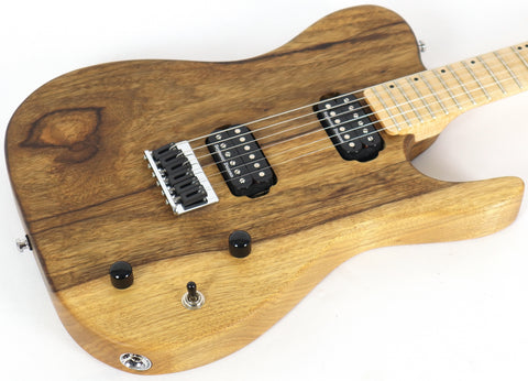 XIII Guitars Custom Korina Tele Natural Electric Guitar w