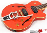 Yamaha AEX-502 Orange Semi-Hollow Electric Guitar with Bigsby Tremolo
